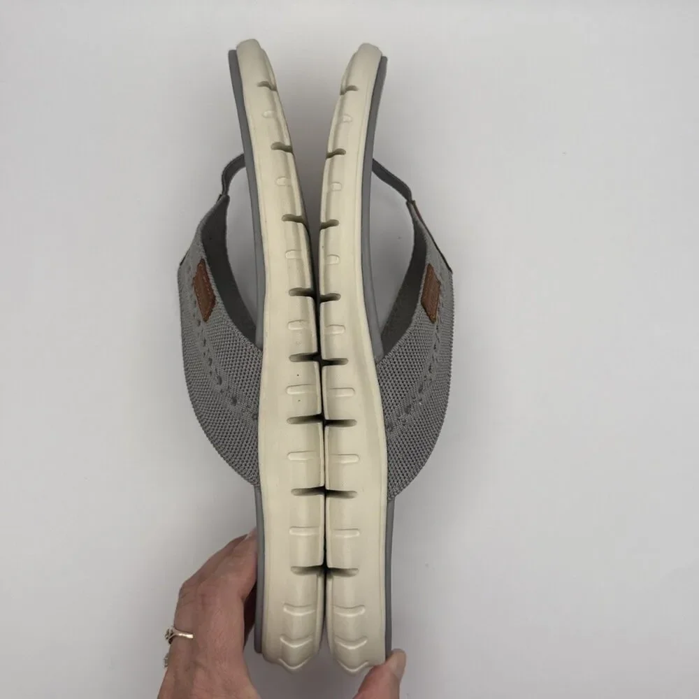 Cole Haan Zerogrand Sandals Shoes Mens 11 Gray Thong Flip Flops Comfort C29378